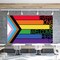 Progress Pride Flag Backdrop for Photography Every One is Welcome Here Banner Gay Pride Day Month Parade Rainbow Party Decorations and Supplies for Home